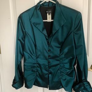 Brand New with tags holiday green blouse